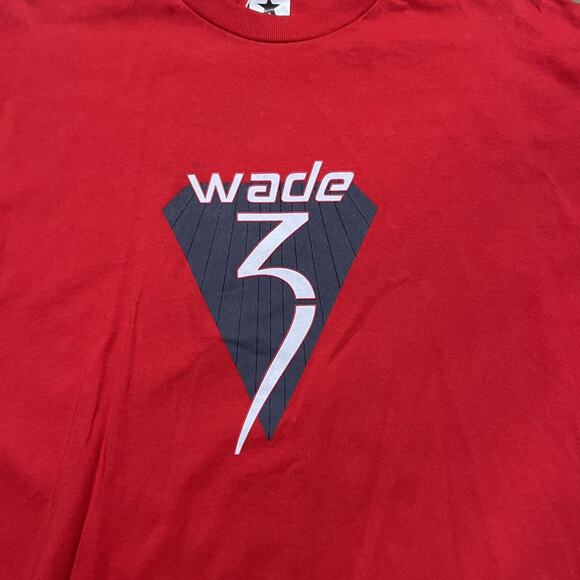 Vintage 2000s Dwyane Wade Red Converse Basketball Shirt - Picture 2 of 4